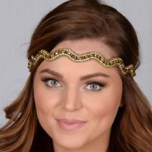 NWT Pink Peweter Chrome Crystal Rhinestone Beaded Headband